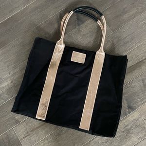 Victoria's Secret Black and Rose Gold Tote